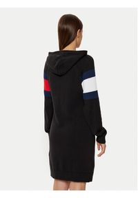Tommy Jeans Sukienka dzianinowa DW0DW19470 Czarny Relaxed Fit. Kolor: czarny. Materiał: bawełna #2