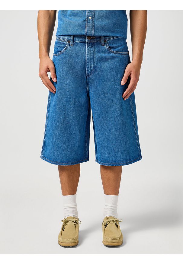 Wrangler - MESKIE SPODENKI WRANGLER JORT SHORTS MID STONE 112362509