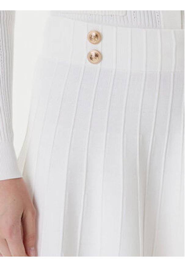 Guess Spódnica mini W5YD65 Z0130 Biały Regular Fit. Kolor: biały. Materiał: wiskoza