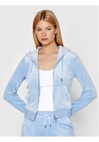 Juicy Couture Bluza Robertson JCAP176 Niebieski Slim Fit. Kolor: niebieski. Materiał: syntetyk #2