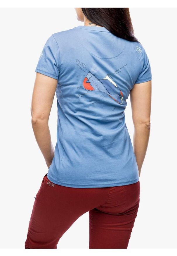 LA SPORTIVA - Koszulka bawełniana damska La Sportiva Mantra T-Shirt. Kolor: niebieski. Materiał: bawełna