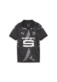 Puma - Trykot trzeci dziecięcy Stade Rennais FC 2024/25. Kolor: biały, wielokolorowy, czarny, szary