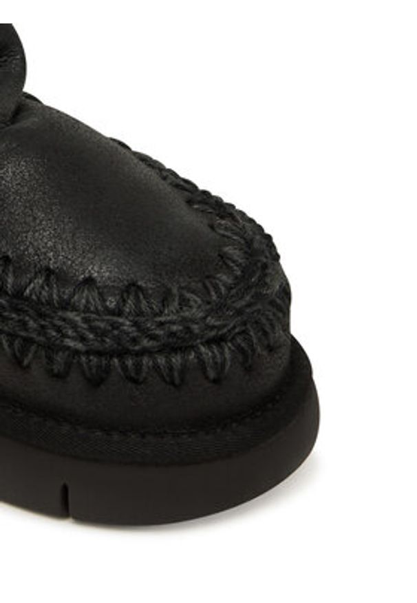 Mou Śniegowce MU.FW531002B Czarny. Kolor: czarny. Materiał: zamsz, skóra