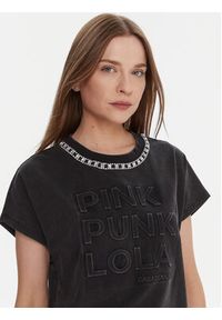 LOLA CASADEMUNT T-Shirt LF2515030 Szary Loose Fit. Kolor: szary. Materiał: syntetyk