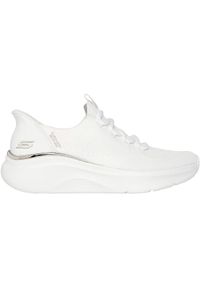 skechers - Adidasy Skechers Bobs B Love - True D, Kobiety. Kolor: biały. Materiał: materiał. Sport: fitness