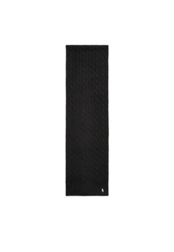 Polo Ralph Lauren Szalik 455956296001 Czarny. Kolor: czarny. Materiał: materiał, wełna