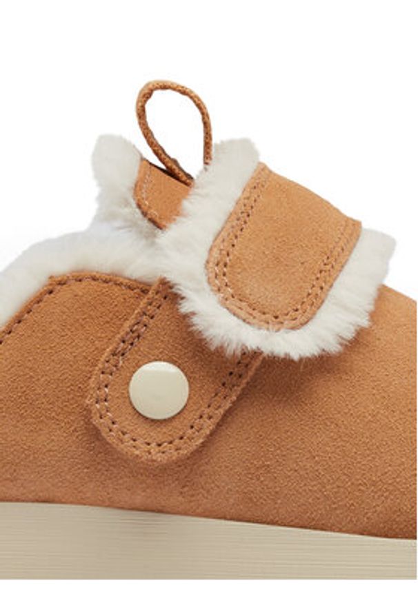 sorel - Sorel Kapcie VIIbe™ Clog Suede Cozy 2048521253 Brązowy. Kolor: brązowy. Materiał: skóra, zamsz