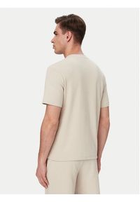 Hugo - HUGO T-Shirt Austin 50532011 Beżowy jasny Regular Fit. Kolor: beżowy. Materiał: syntetyk #5