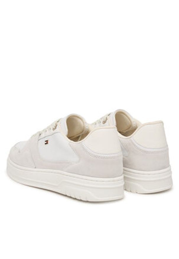 TOMMY HILFIGER - Tommy Hilfiger Sneakersy Court FW0FW09177 Biały. Kolor: biały. Materiał: skóra