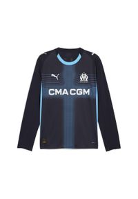 Puma - Męska koszulka wyjazdowa Olympique Marsylia 25/26 z długim rękawem PUMA. Kolor: niebieski. Długość rękawa: długi rękaw. Długość: długie. Sport: piłka nożna #1