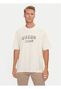 Guess T-Shirt M4BI78 K8FQ4 Écru Oversize. Materiał: bawełna