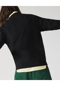 Lacoste - LACOSTE - Bawełniana bluza z haftem. Kolor: czarny. Materiał: bawełna. Wzór: haft. Styl: klasyczny, sportowy, elegancki #5