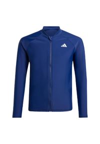 Adidas - Koszulka Long Sleeve Kids. Kolor: niebieski. Materiał: materiał