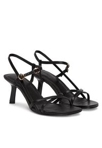 Hugo - HUGO Sandały Amaryl 50563645 Czarny. Kolor: czarny. Materiał: skóra #6