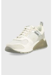 U.S. Polo Assn. sneakersy kolor srebrny. Zapięcie: sznurówki. Kolor: srebrny. Materiał: guma. Obcas: na platformie #4