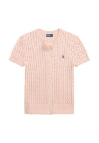 Polo Ralph Lauren Kardigan 211965760001 Pomarańczowy Slim Fit. Typ kołnierza: polo. Kolor: pomarańczowy. Materiał: bawełna #6