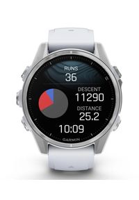 GARMIN - Garmin Fenix 8 AMOLED 43mm Srebrny. Rodzaj zegarka: smartwatch. Kolor: srebrny. Styl: sportowy, militarny #6