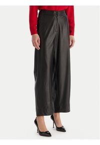 ACCESS FASHION Spodnie z imitacji skóry 54-5132-188 Czarny Regular Fit. Kolor: czarny. Materiał: skóra #1