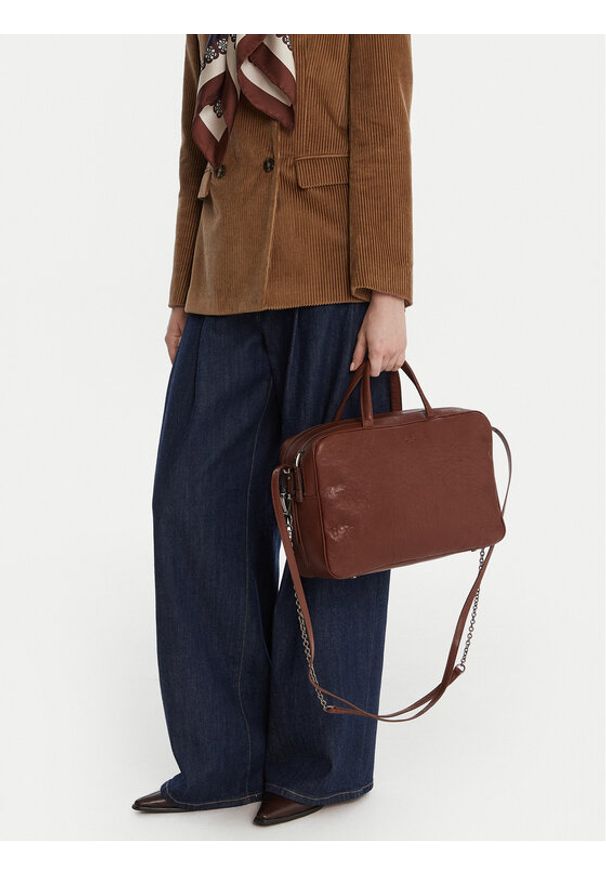 Weekend Max Mara Torebka 2525516085600 Brązowy. Kolor: brązowy. Materiał: skórzane