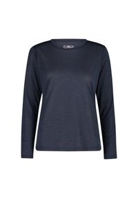 Koszulka damska turystyczna CMP 35N5566. Okazja: na co dzień. Kolor: niebieski. Długość rękawa: długi rękaw. Styl: casual, sportowy #1