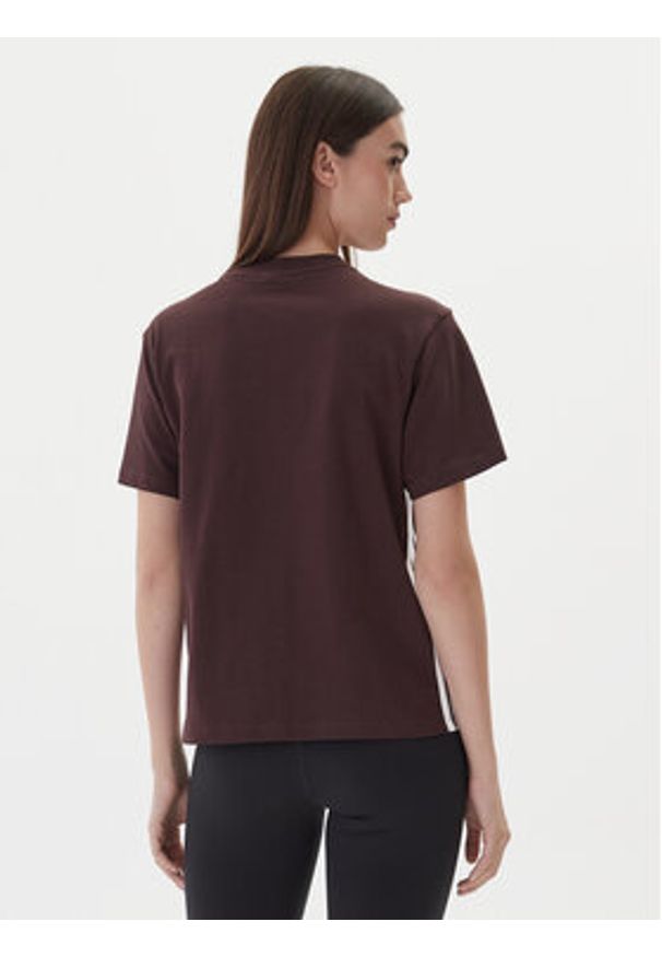 Adidas - adidas T-Shirt Essentials 3-Stripes JX7621 Brązowy Regular Fit. Kolor: brązowy. Materiał: bawełna