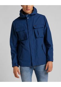 Lee - LEE FISHERMAN ANORAK MĘSKA KURTKA ZIMOWA WASHED BLUE L86UKCLR 112122788. Sezon: zima