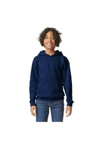 GILDAN - Bluza Dziecięca/dziecięca Softstyle Plain Fleece Midweight Hoodie. Kolor: niebieski