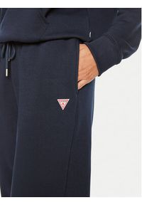 Guess Jeans Spodnie dresowe W4YB33 KC811 Granatowy Regular Fit. Kolor: niebieski. Materiał: bawełna #4