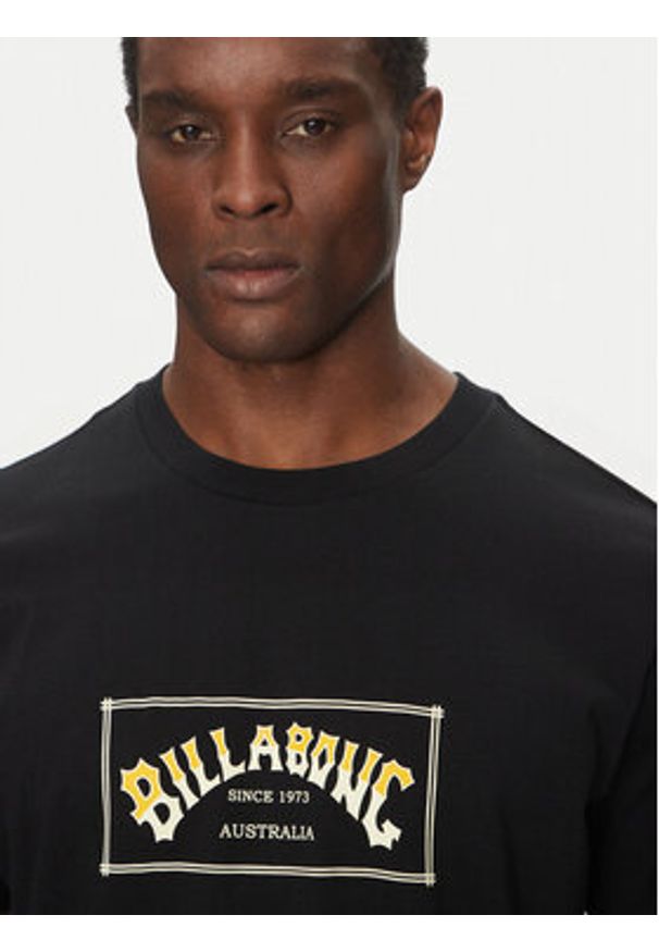 Billabong T-Shirt Arch EBYZT00167 Czarny Regular Fit. Kolor: czarny. Materiał: bawełna