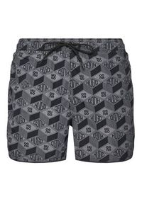 Hugo - HUGO Szorty kąpielowe Rik 50533795 Szary Regular Fit. Kolor: szary. Materiał: syntetyk