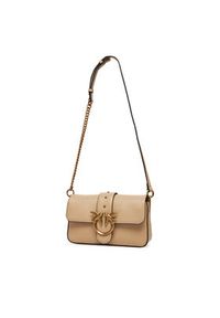Pinko - PINKO Torebka Love One Mini Slouchy Fl PE 25 PLTT 104340 A0QO Beżowy. Kolor: beżowy. Materiał: skórzane