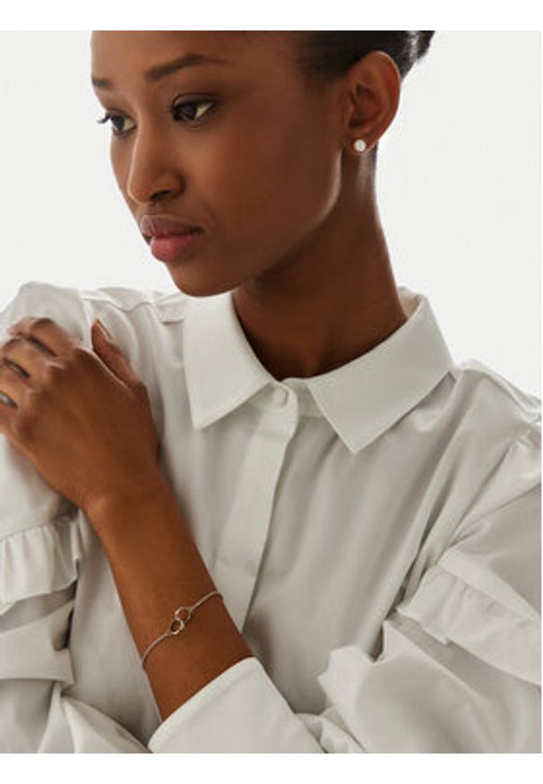Daniel Wellington Bransoletka Elan DW00400163 Srebrny. Materiał: srebrne, metalowe. Kolor: srebrny