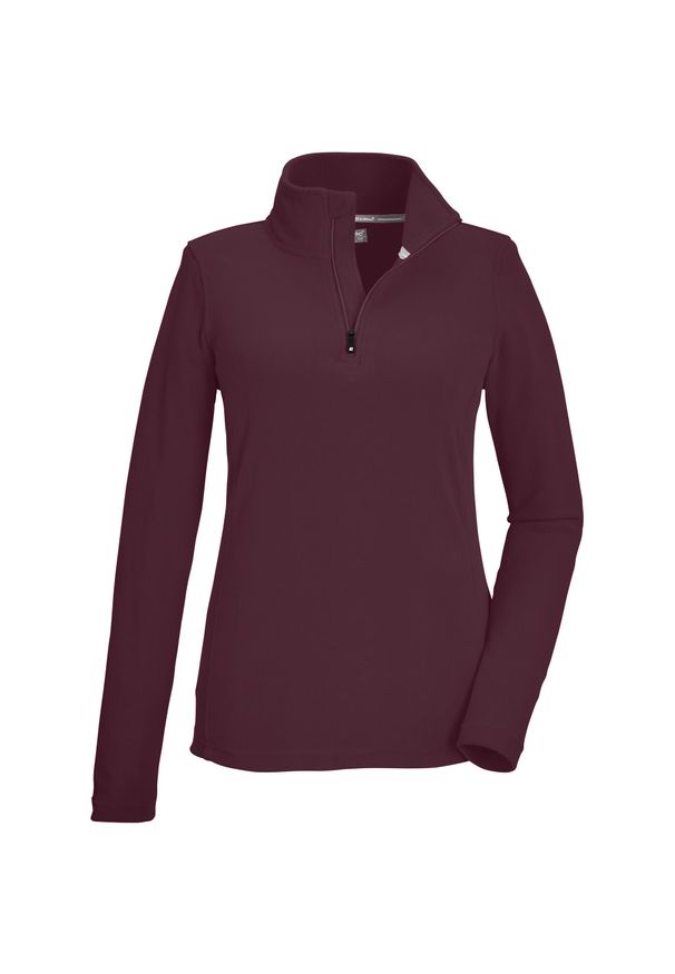 Bluza damska Killtec KSW 101 WMN FLC SHRT. Kolor: wielokolorowy, czerwony, brązowy