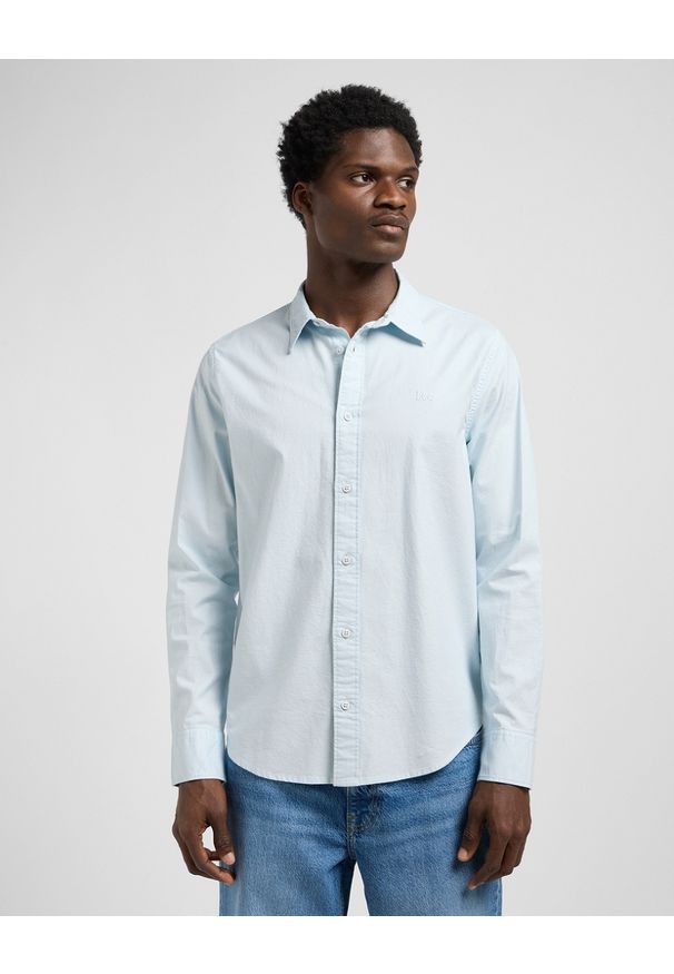 Lee - MESKA KOSZULA LEE PATCH SHIRT DEW 112370550