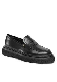 Max Mara Loafersy Crepeloafer 23452619336 Czarny. Kolor: czarny. Materiał: skóra #2