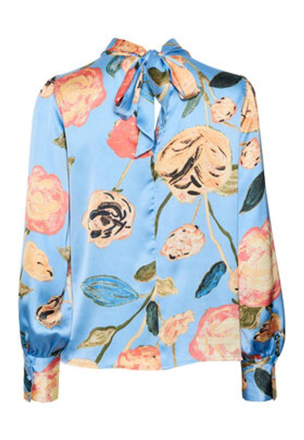 Vero Moda Bluzka Renee 10282217 Niebieski Standard Fit. Kolor: niebieski. Materiał: syntetyk