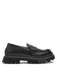 Hugo Loafersy Fabyan 50523315 Czarny. Kolor: czarny. Materiał: skóra #1