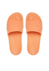 Calvin Klein Jeans Klapki Slide Pu Hf Mg YW0YW01879 Pomarańczowy. Kolor: pomarańczowy. Materiał: skóra #2
