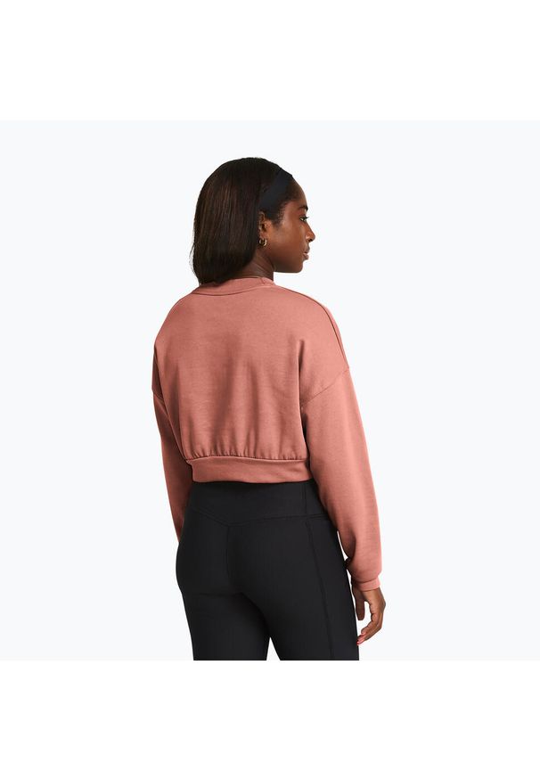 Bluza treningowa damska Under Armour Rival Terry Os Crop Crew. Kolor: różowy