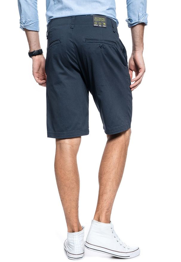 Lee - MĘSKIE SZORTY MATERIAŁOWE LEE COMFORT SHORT XM NAVY L71ZPB09 112119601. Materiał: materiał