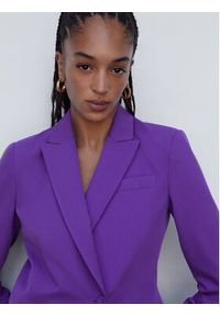 mango - Mango Marynarka Niza 57074396 Fioletowy Regular Fit. Kolor: fioletowy. Materiał: syntetyk #6