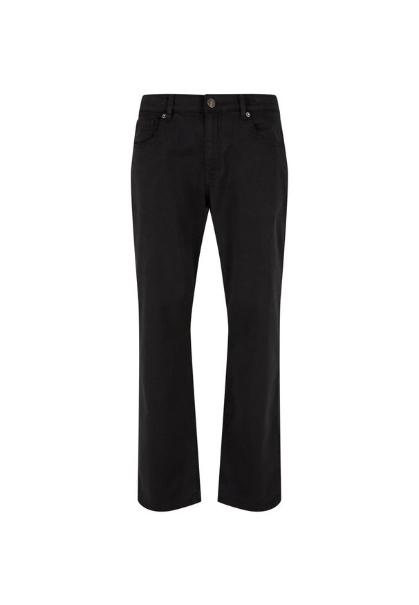 Urban Classics - Spodnie Męskie Twill 5 Kieszeni. Kolor: czarny. Długość: długie