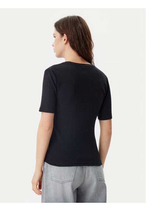 GAP - Gap T-Shirt 679172-00 Czarny Stretch Fit. Kolor: czarny. Materiał: bawełna