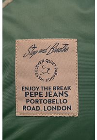 Pepe Jeans - Plecak ALAN. Kolor: brązowy. Materiał: syntetyk, nylon, materiał. Wzór: gładki #4