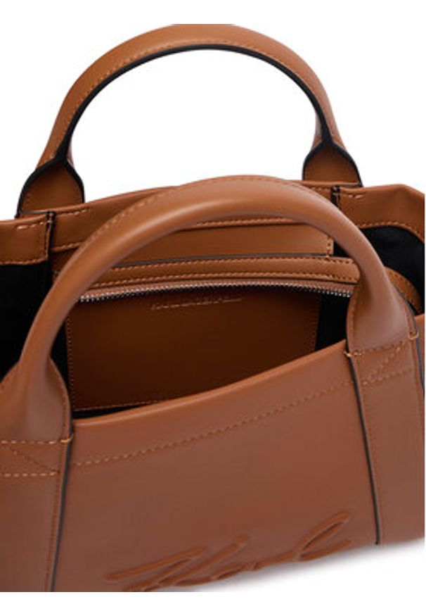 Karl Lagerfeld - KARL LAGERFELD Torebka B1W30067 Beżowy. Kolor: beżowy. Materiał: skórzane