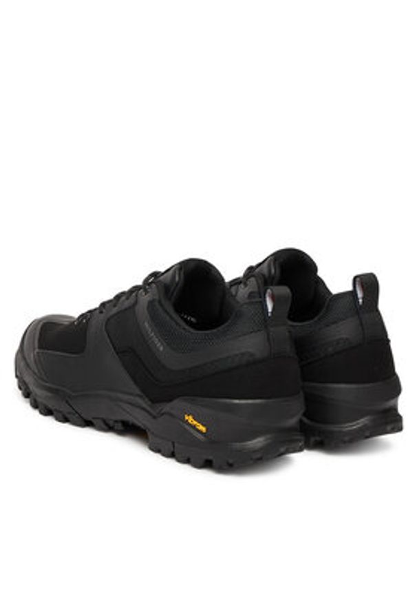 TOMMY HILFIGER - Tommy Hilfiger Sneakersy Vibram Low Runner Tech FM0FM05657 Czarny. Kolor: czarny. Materiał: materiał