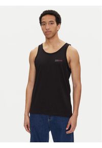 Tommy Jeans Tank top Entry Graphic DM0DM20790 Czarny Slim Fit. Kolor: czarny. Materiał: bawełna