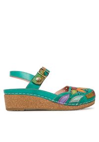 Sandały Laura Vita. Kolor: zielony #1