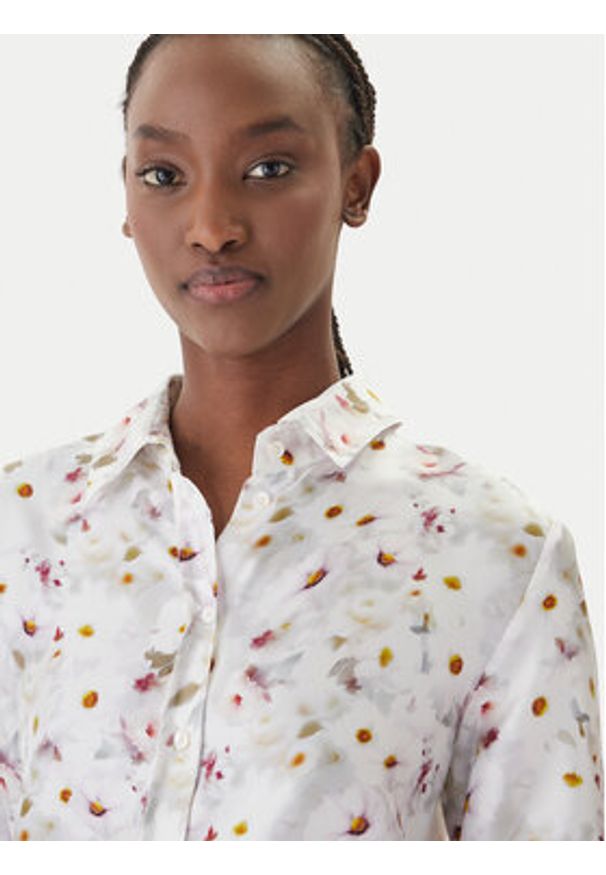 Marella Koszula Salve 2613111141 Biały Relaxed Fit. Kolor: biały. Materiał: jedwab