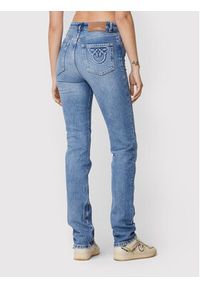 Pinko Jeansy Sissyzip 1J110N A0C4 Niebieski Slim Fit. Kolor: niebieski